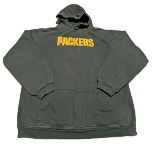 VTG Green Bay Packers NFL Brand Hooded Sweatshirt Size XL Youth